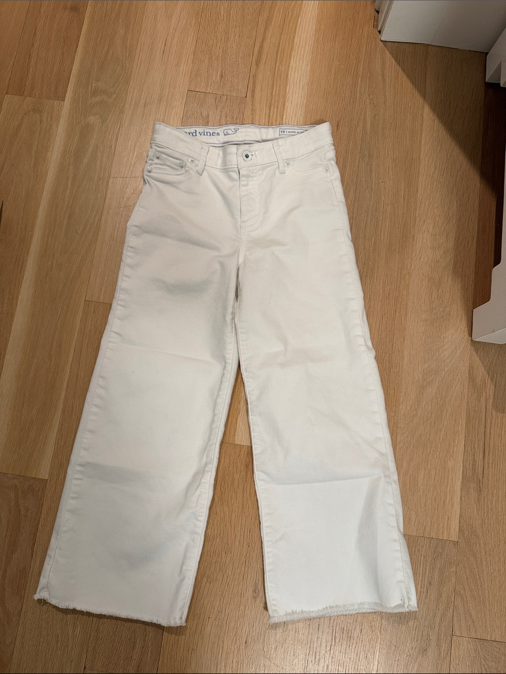 Vineyard Vines White Wide-Leg Jeans